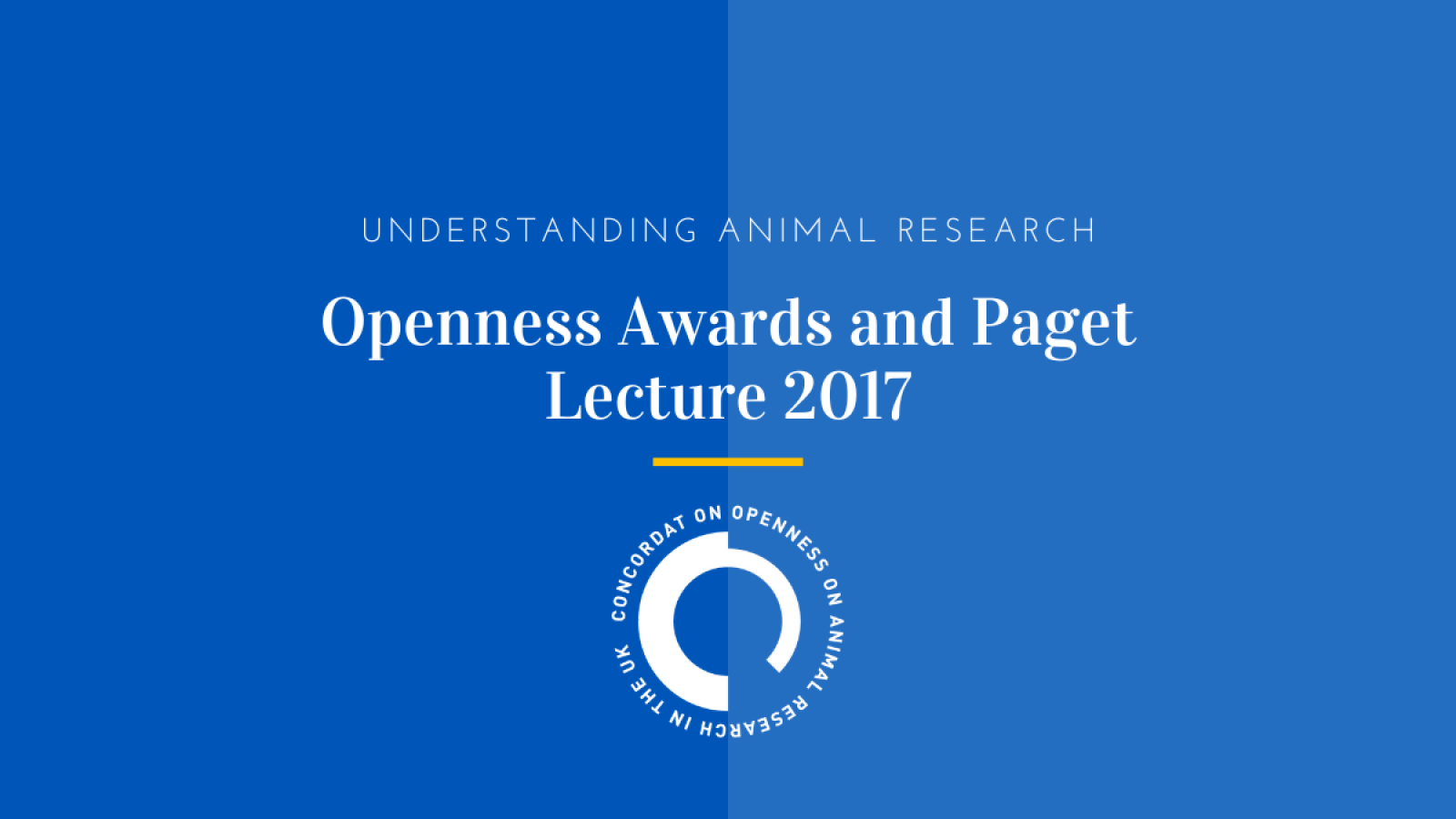 Openness Awards and Paget Lecture 2017